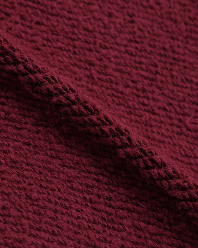 Wonder Looper 876gsm Double Heavyweight French Terry Pullover Hoodie - Burgundy