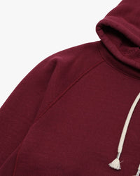 Wonder Looper 876gsm Double Heavyweight French Terry Pullover Hoodie - Burgundy