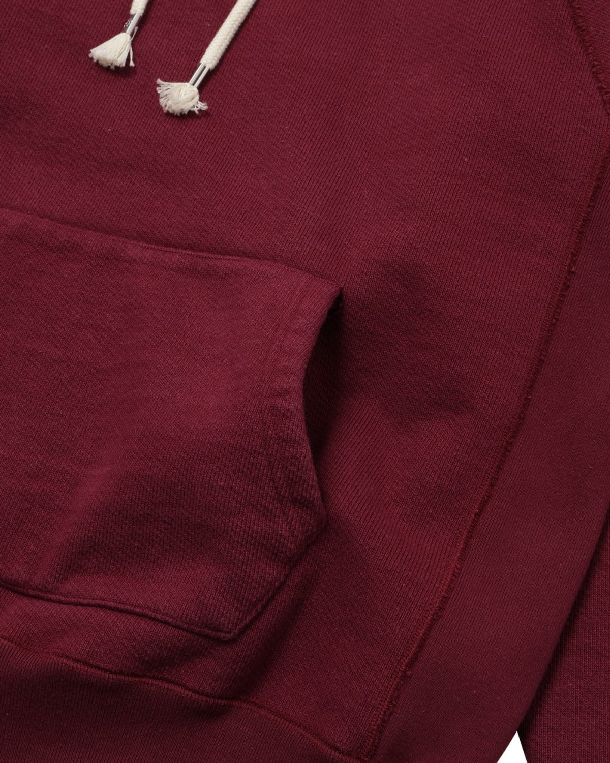 Wonder Looper 876gsm Double Heavyweight French Terry Pullover Hoodie - Burgundy