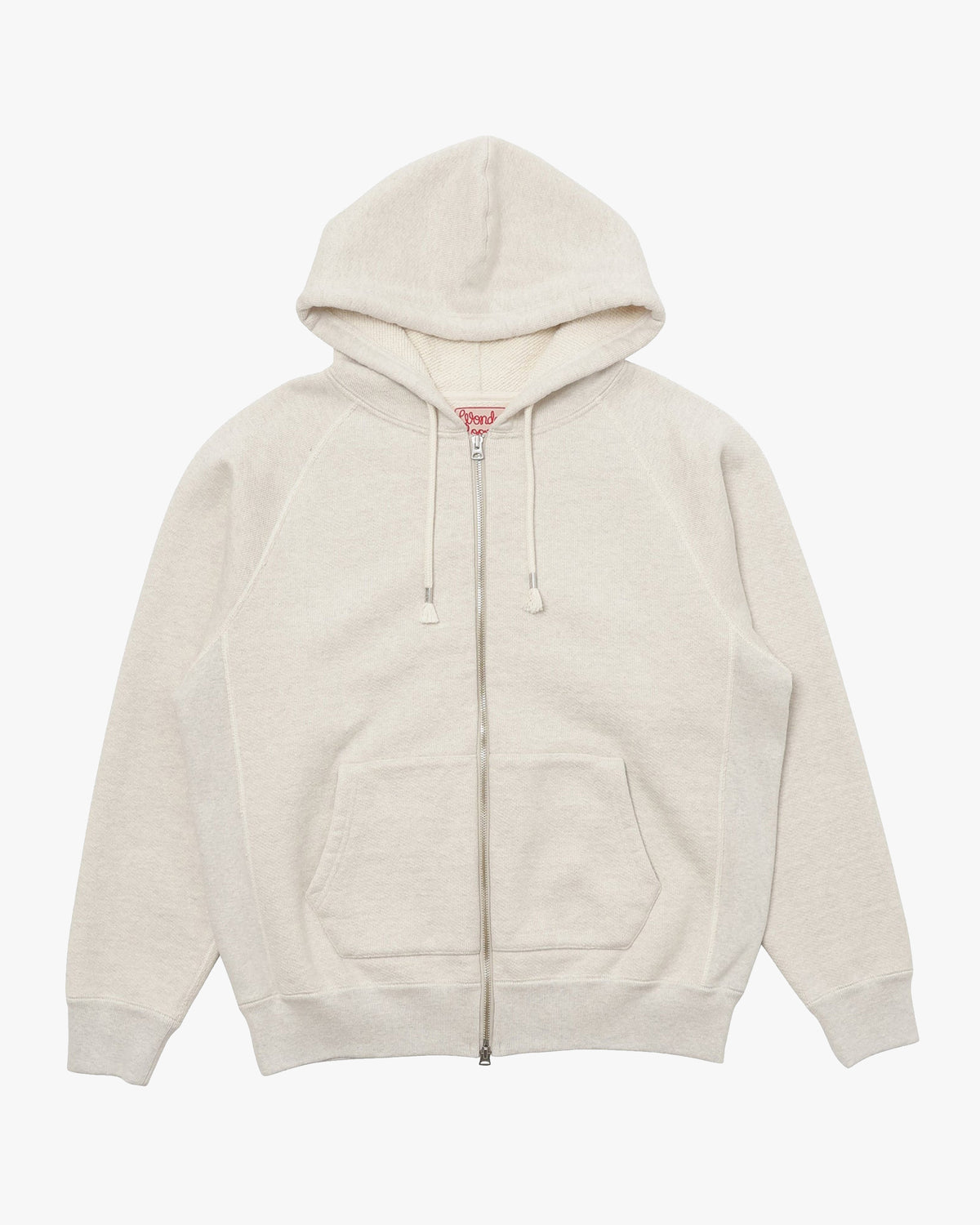 Wonder Looper 876gsm Double Heavyweight French Terry Zip Hoodie - Oatmeal