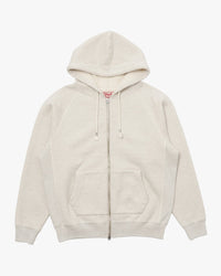 Wonder Looper 876gsm Double Heavyweight French Terry Zip Hoodie - Oatmeal
