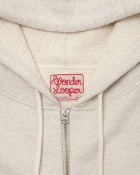 Wonder Looper 876gsm Double Heavyweight French Terry Zip Hoodie - Oatmeal