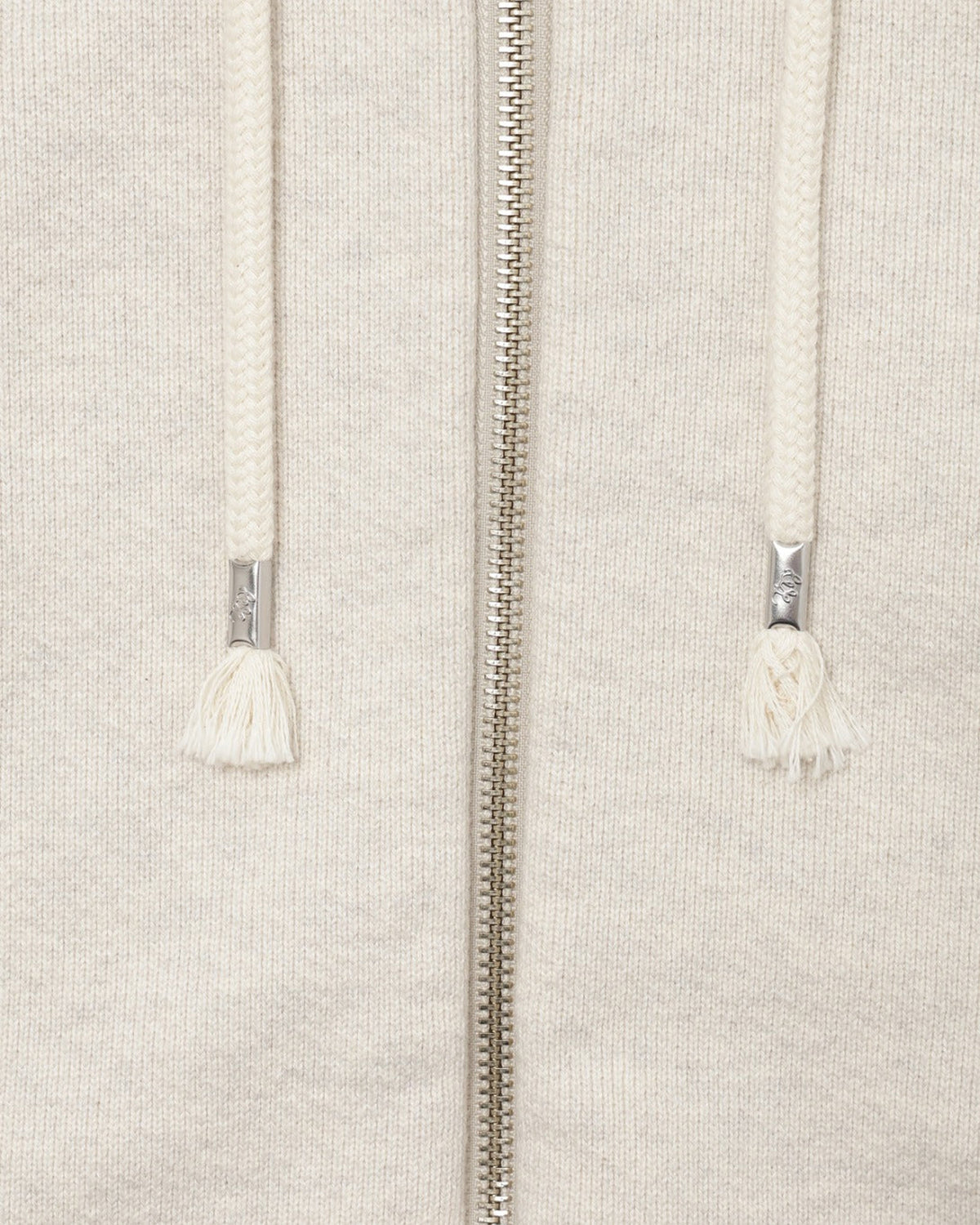Wonder Looper 876gsm Double Heavyweight French Terry Zip Hoodie - Oatmeal