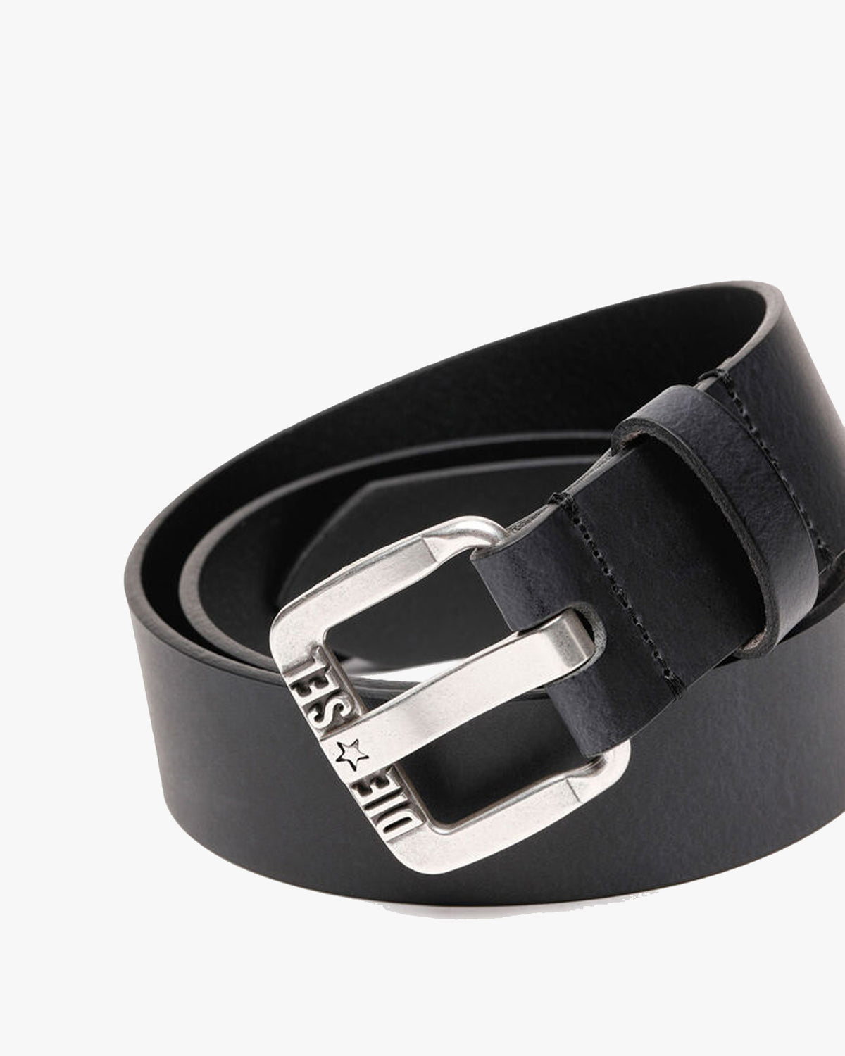 Diesel B-Star II Leather Belt - Black
