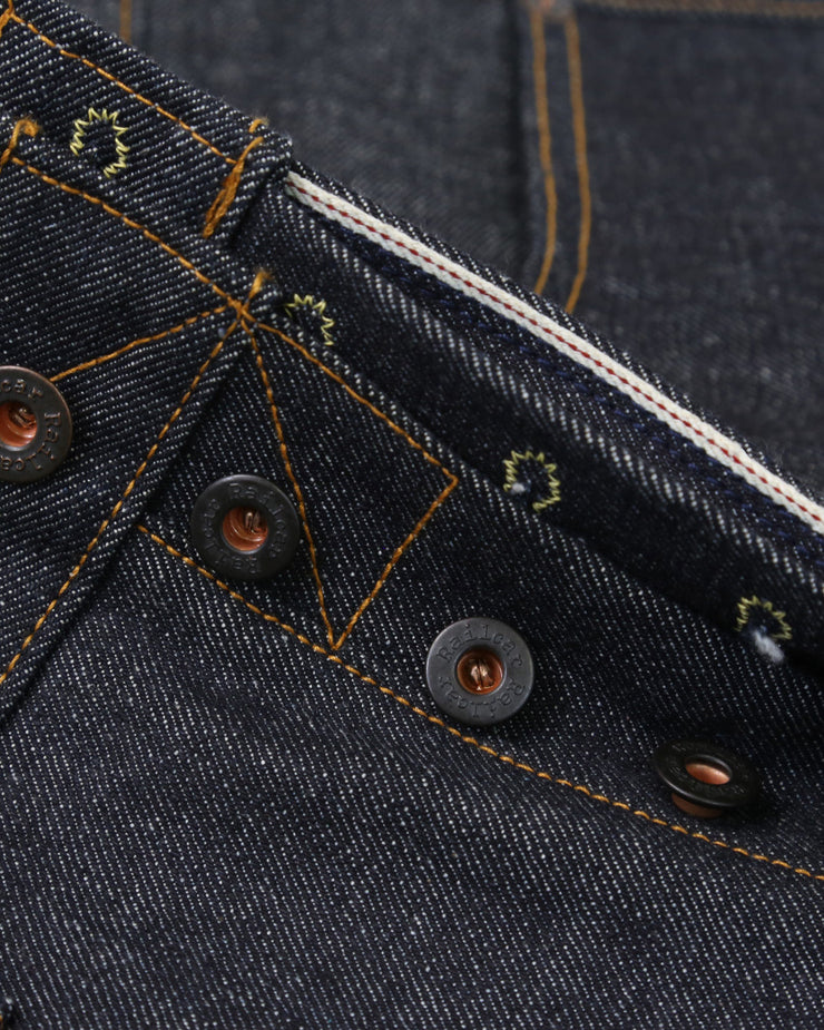 Railcar Fine Goods Spikes Slim Tapered Mens Jeans - X100 15oz Japanese Dark Indigo Selvedge