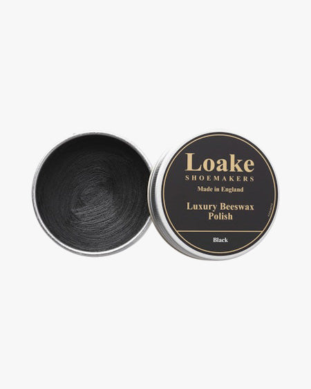 Loake Shoemakers Luxury Beeswax Polish - Black | Loake Shoemakers Garment Care | JEANSTORE