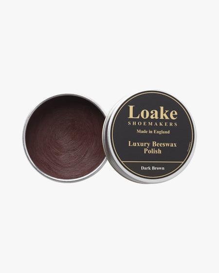 Loake Shoemakers Luxury Beeswax Polish - Dark Brown | Loake Shoemakers Garment Care | JEANSTORE