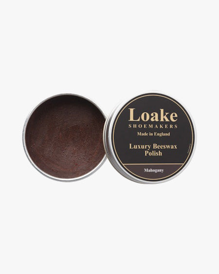 Loake Shoemakers Luxury Beeswax Polish - Mahogany | Loake Shoemakers Garment Care | JEANSTORE