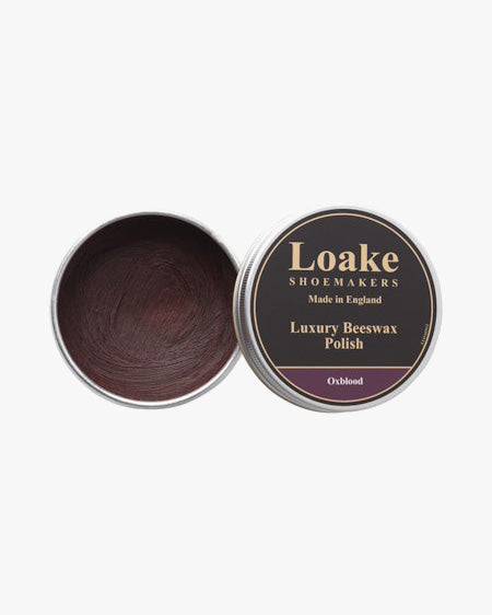 Loake Shoemakers Luxury Beeswax Polish - Oxblood | Loake Shoemakers Garment Care | JEANSTORE