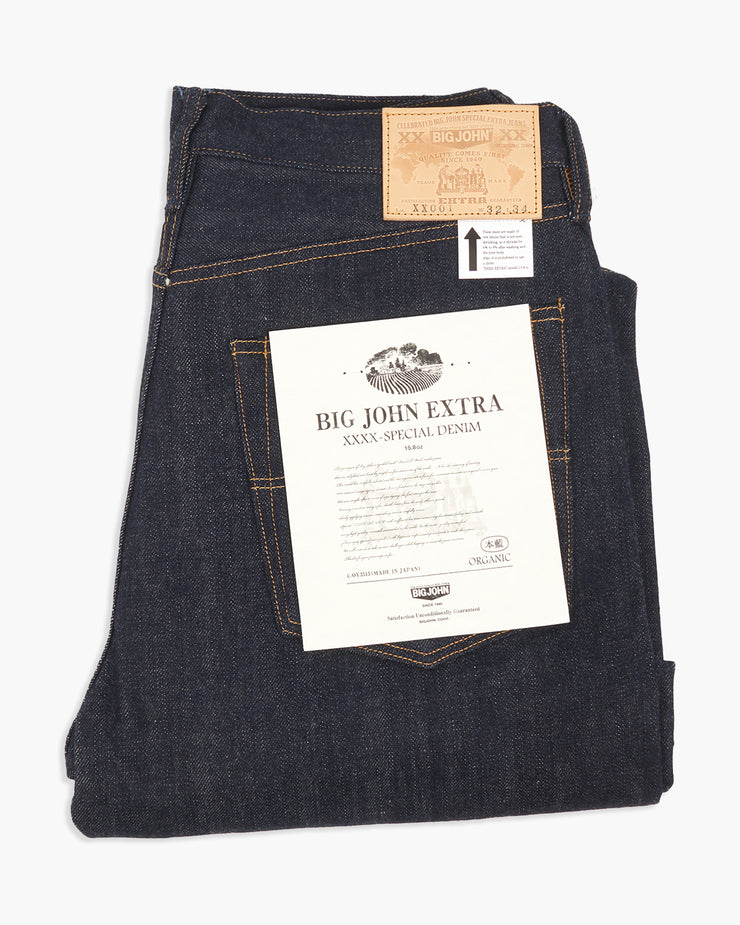 Big John XXXX-Extra XX001 Regular Straight Mens Jeans - 15.8oz Unsanforized Selvedge Denim