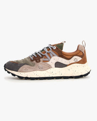 Flower Mountain Yamano 3 Suede & Nylon - Grey / Onion | Flower Mountain Trainers | JEANSTORE