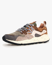 Flower Mountain Yamano 3 Suede & Nylon - Grey / Onion | Flower Mountain Trainers | JEANSTORE
