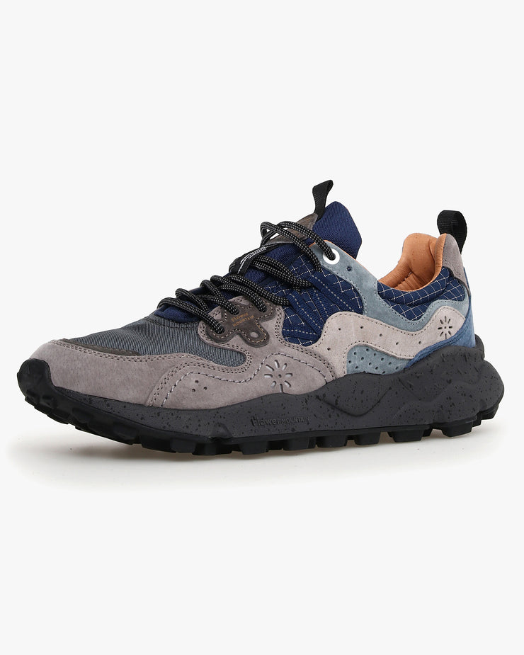 Flower Mountain Yamano 3 Suede & Cordura - Grey / Navy | Flower Mountain Trainers | JEANSTORE