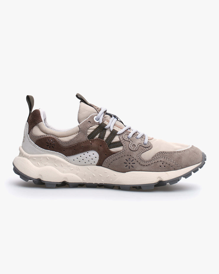 Flower Mountain Yamano 3 Suede & Nylon - Off White / Beige | Flower Mountain Trainers | JEANSTORE