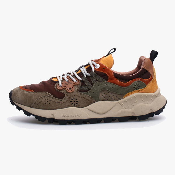 Flower Mountain Yamano 3 Suede & Nylon - Taupe / Brown | Flower Mountain Trainers | JEANSTORE