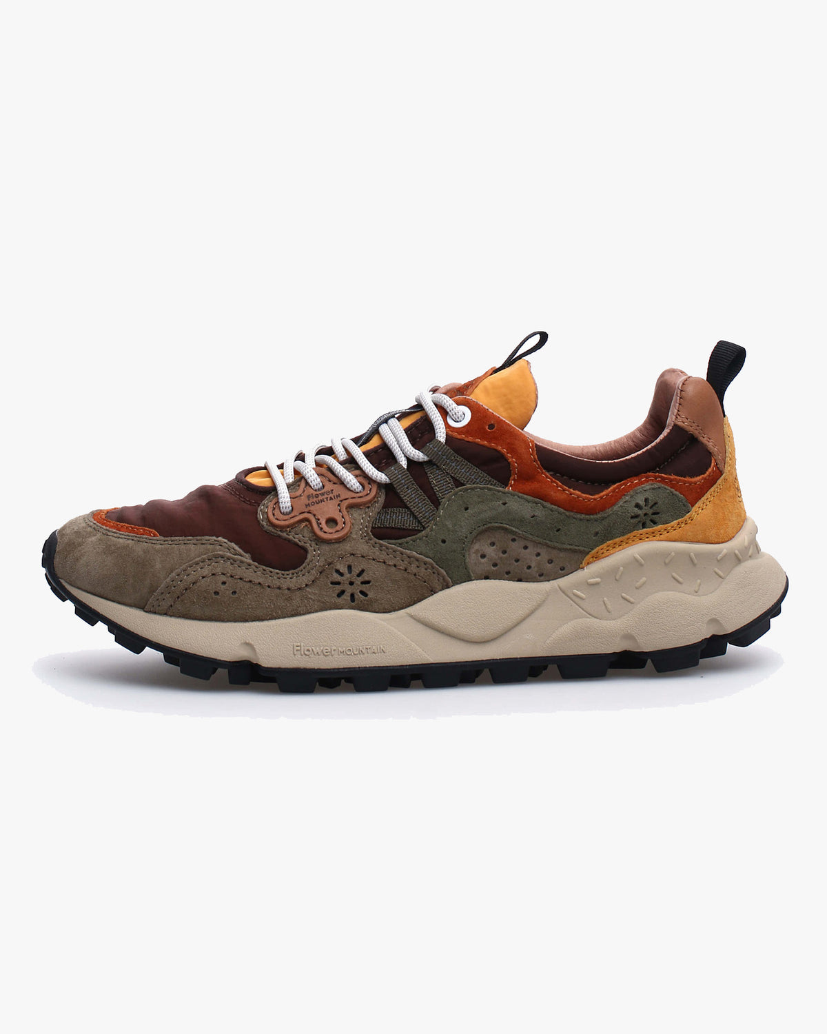 Flower Mountain Yamano 3 Suede & Nylon - Taupe / Brown | Flower Mountain Trainers | JEANSTORE