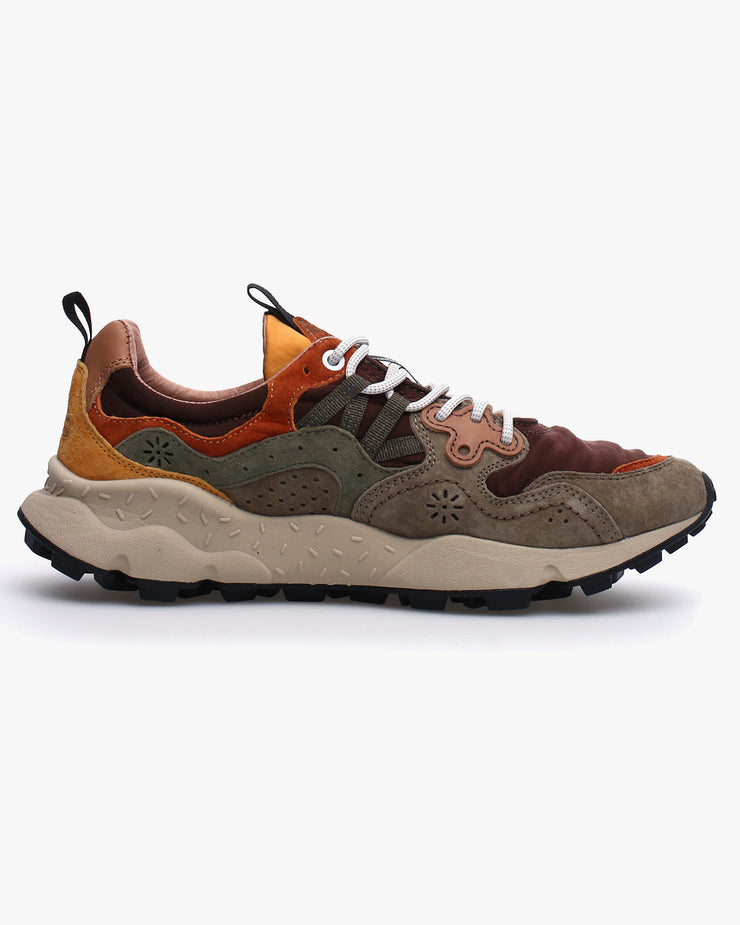 Flower Mountain Yamano 3 Suede & Nylon - Taupe / Brown | Flower Mountain Trainers | JEANSTORE
