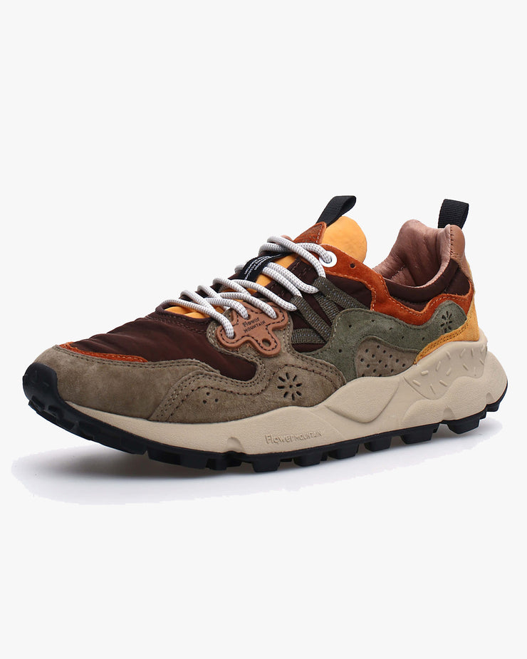 Flower Mountain Yamano 3 Suede & Nylon - Taupe / Brown | Flower Mountain Trainers | JEANSTORE