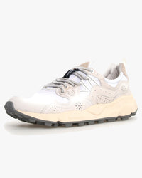 Flower Mountain Yamano 3 Suede & Nylon - White / Off White | Flower Mountain Trainers | JEANSTORE