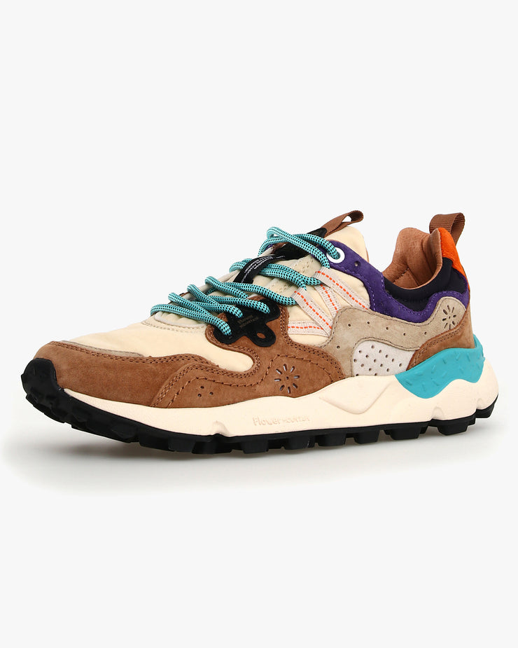 Flower Mountain Yamano 3 Suede & Nylon - Light Brown / Beige / Violet