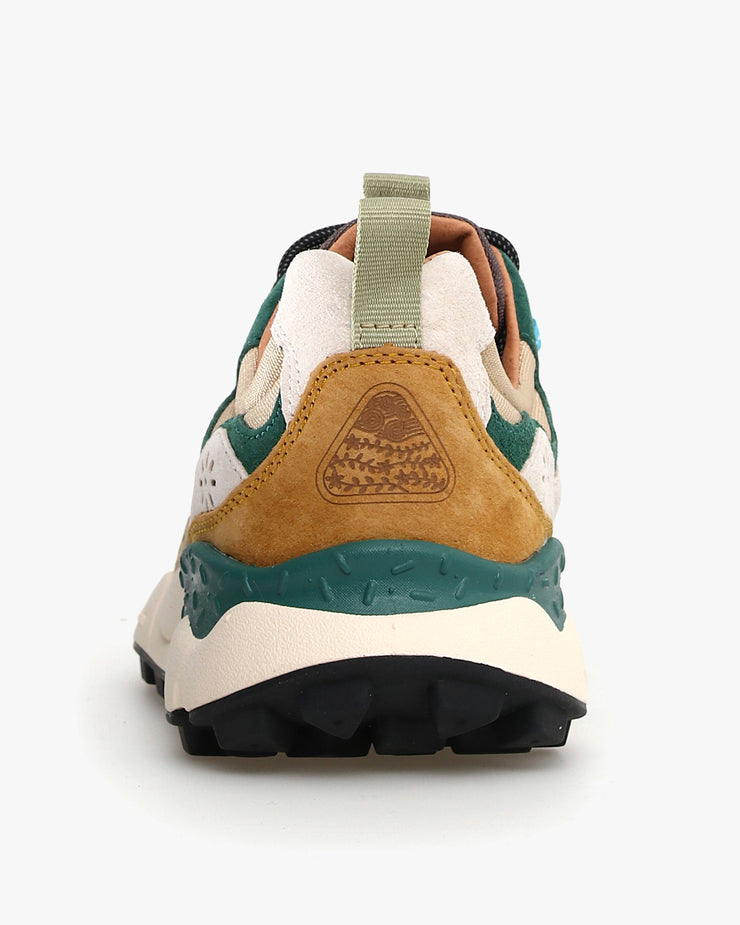 Flower Mountain Yamano 3 Suede & Cordura - Taupe / White / Green | Flower Mountain Trainers | JEANSTORE