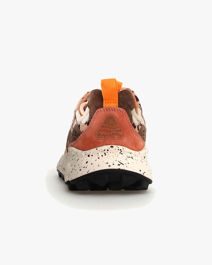 Flower Mountain Womens Yamano 3 Suede Print & Nylon - Beige / Milk / Light Brown | Flower Mountain Trainers | JEANSTORE