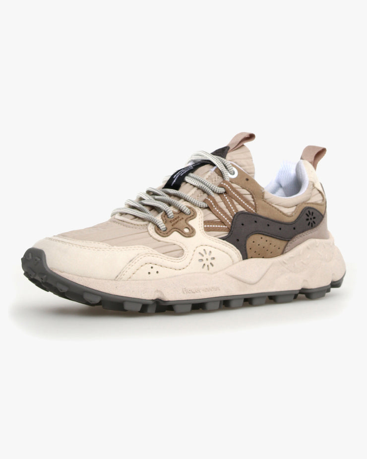 Flower Mountain Yamano 3 Kaiso Eco Suede & Eco Nylon - Milk / Multi | Flower Mountain Trainers | JEANSTORE