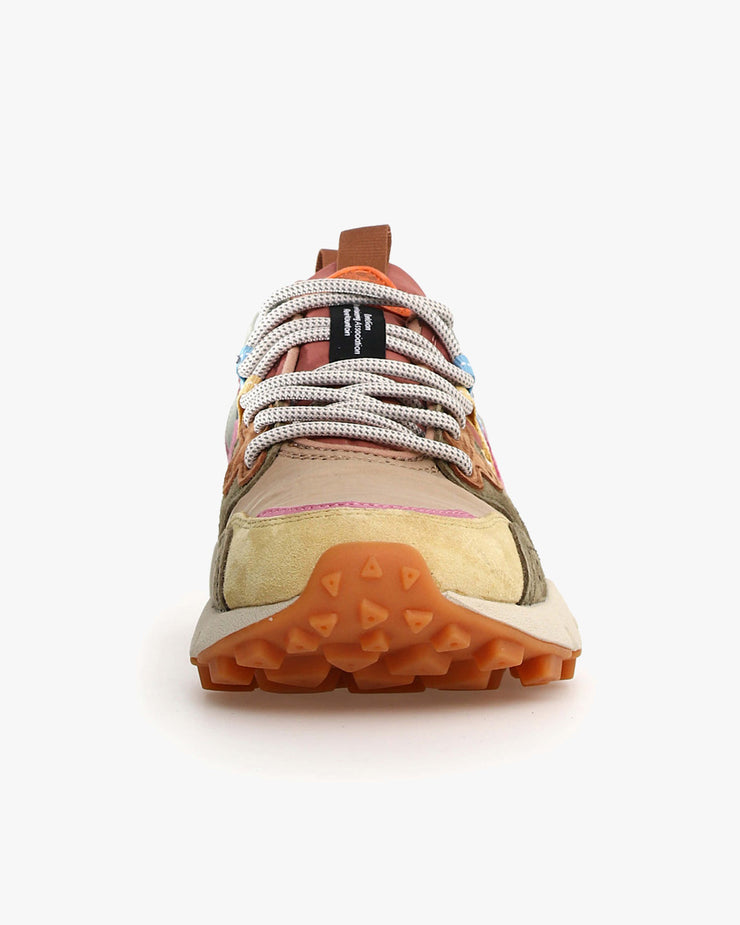 Flower Mountain Womens Yamano 3 Suede & Nylon - Cream / Taupe / Military | Flower Mountain Trainers | JEANSTORE