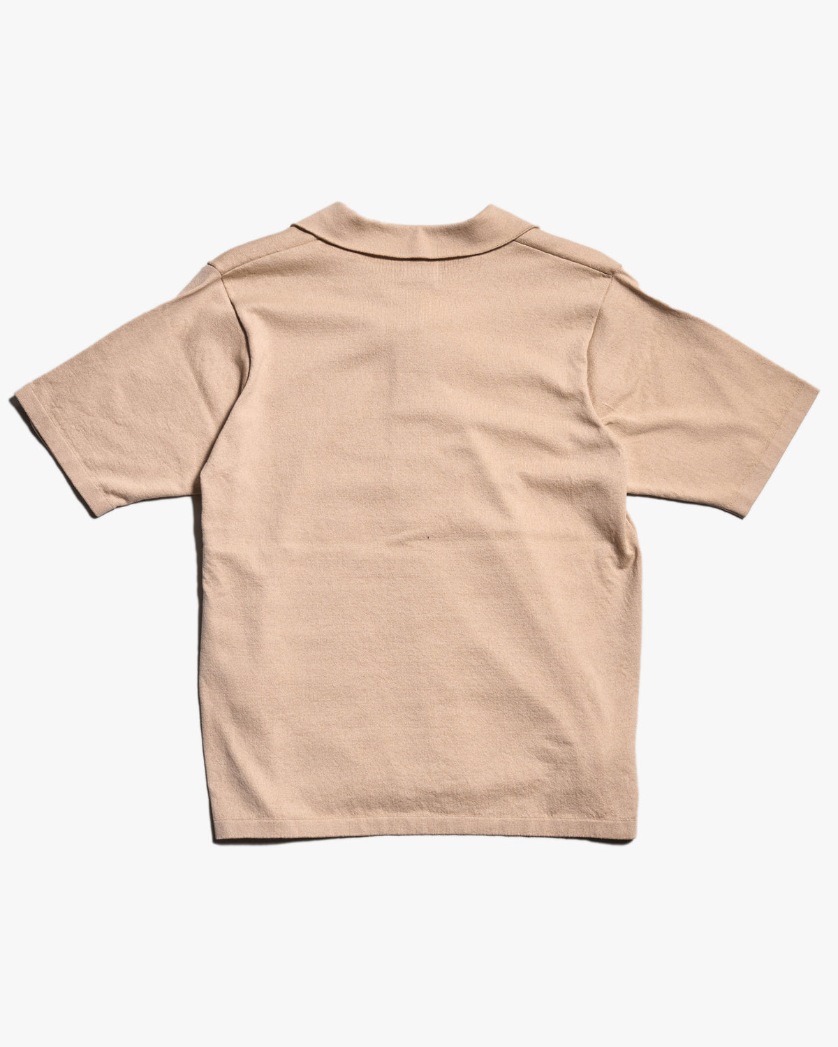 Yonetomi Light Wave Cotton Knit Shirt - Beige