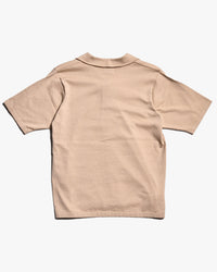 Yonetomi Light Wave Cotton Knit Shirt - Beige