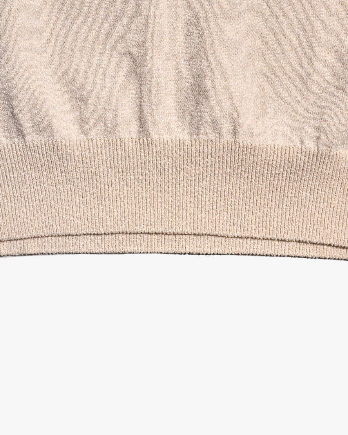 Yonetomi Wave Cotton Knit Pullover - Ecru