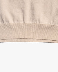 Yonetomi Wave Cotton Knit Pullover - Ecru