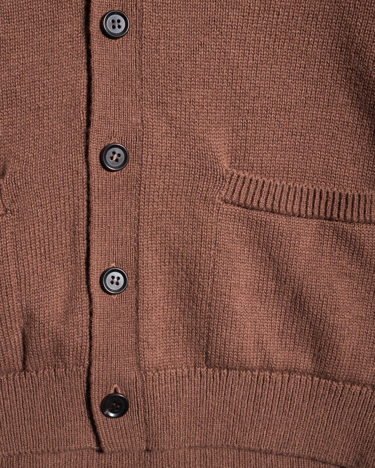 Yonetomi Washable Boumou Merino Wool Cardigan - Light Brown