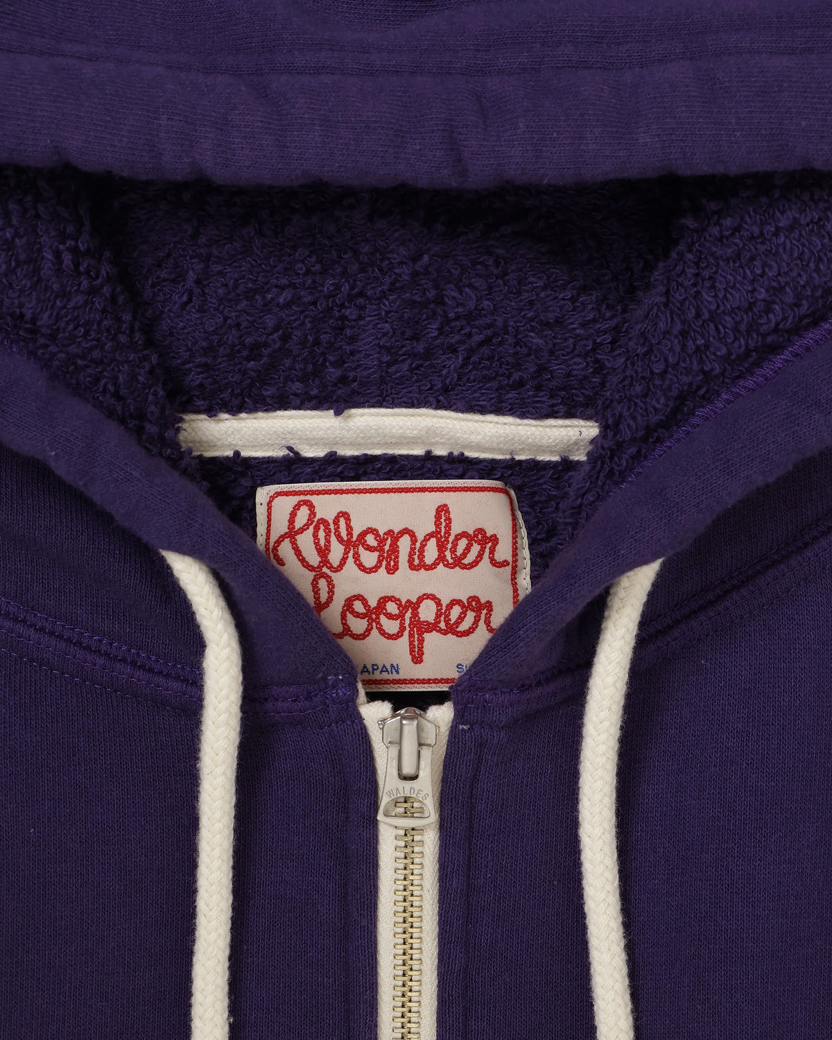 Wonder Looper Super Looper French Terry Zip Hoodie - Purple