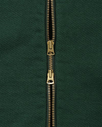 Wonder Looper 876gsm Double Heavyweight French Terry Zip Hoodie - Racing Green