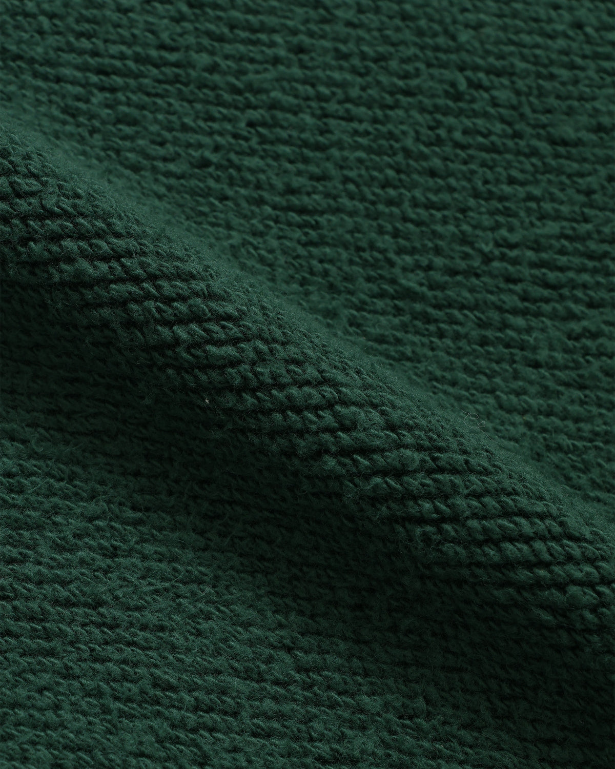 Wonder Looper 876gsm Double Heavyweight French Terry Zip Hoodie - Racing Green