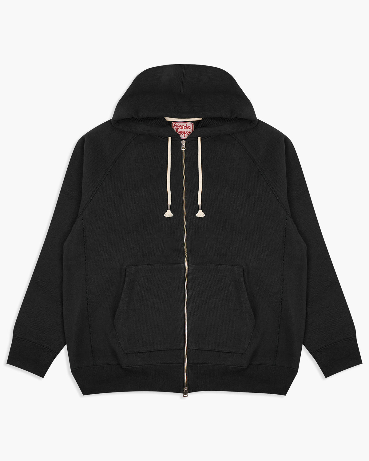 Wonder Looper 876gsm Double Heavyweight French Terry Zip Hoodie - Sumi Black | Wonder Looper Sweaters & Knitwear | JEANSTORE