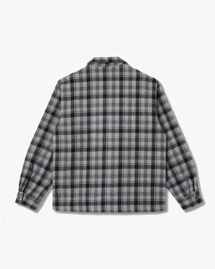 Stan Ray Zip Shirt - Charcoal Plaid