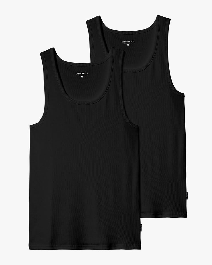 Carhartt WIP A-Shirt 2-Pack Tanktops - Black / Black