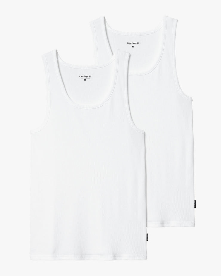 Carhartt WIP A-Shirt 2-Pack Tanktops - White / White