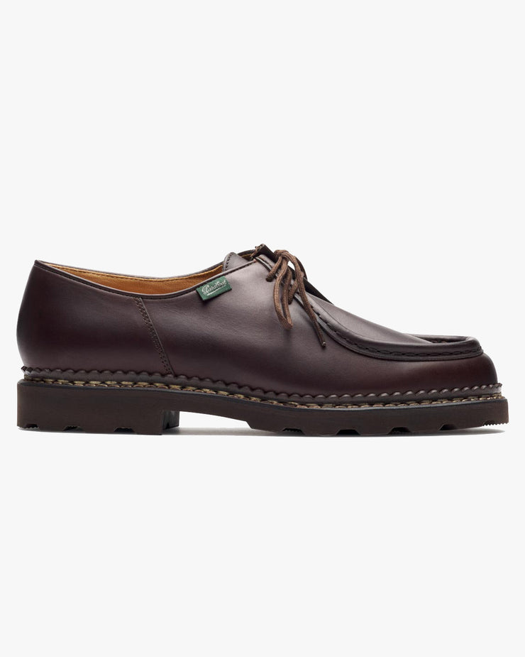 Paraboot Michael Piped Seam Derby Shoe - Lisse Cafe / Marche Marron | Paraboot Shoes | JEANSTORE