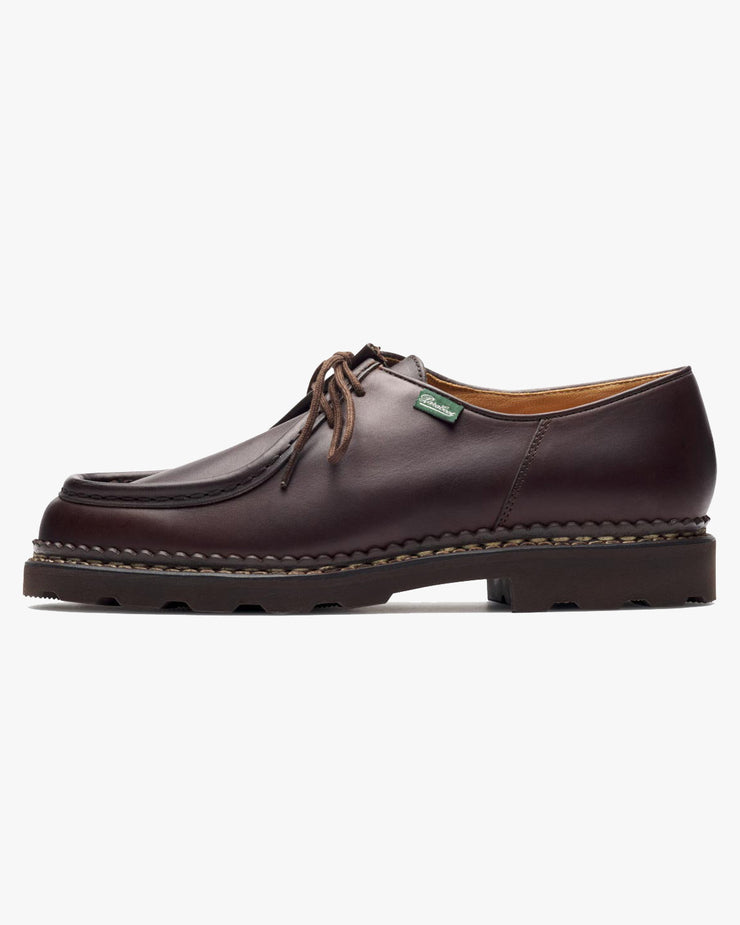 Paraboot Michael Piped Seam Derby Shoe - Lisse Cafe / Marche Marron | Paraboot Shoes | JEANSTORE