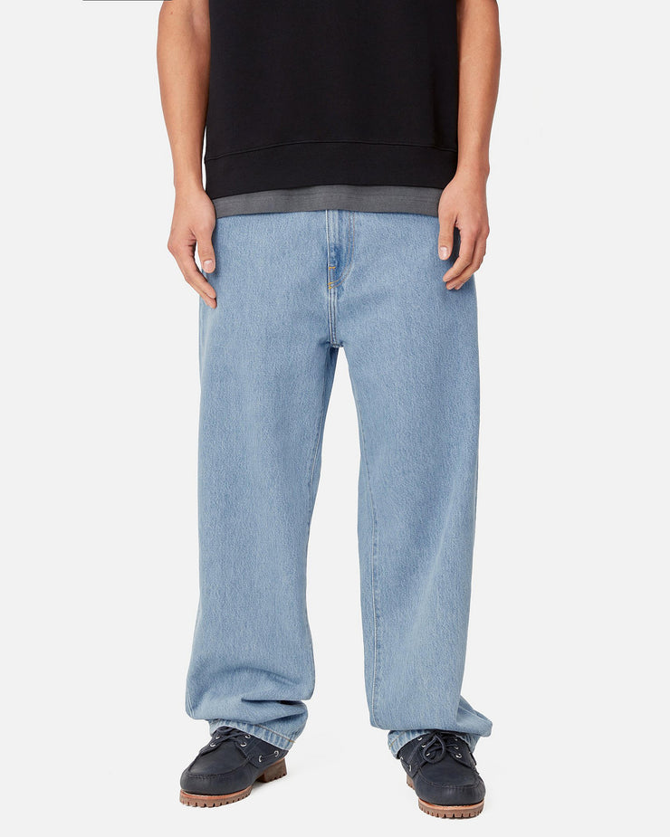 Carhartt WIP Aaron Pant Regular Tapered Mens Jeans - Blue Stone Bleached | Carhartt WIP Jeans | JEANSTORE