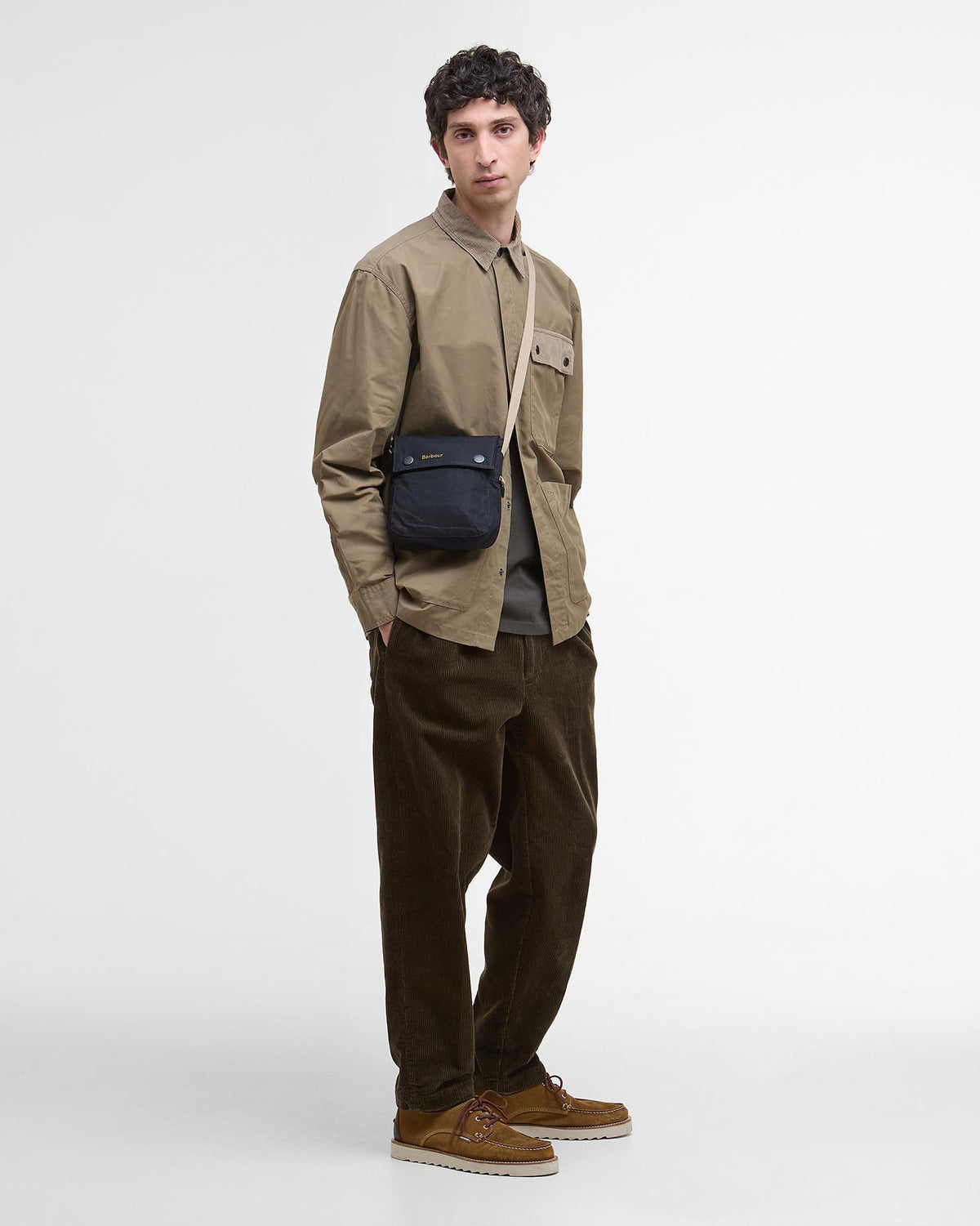 Barbour Heritage Silverbay Oversized Twill Overshirt - British Khaki | Barbour Shirts | JEANSTORE