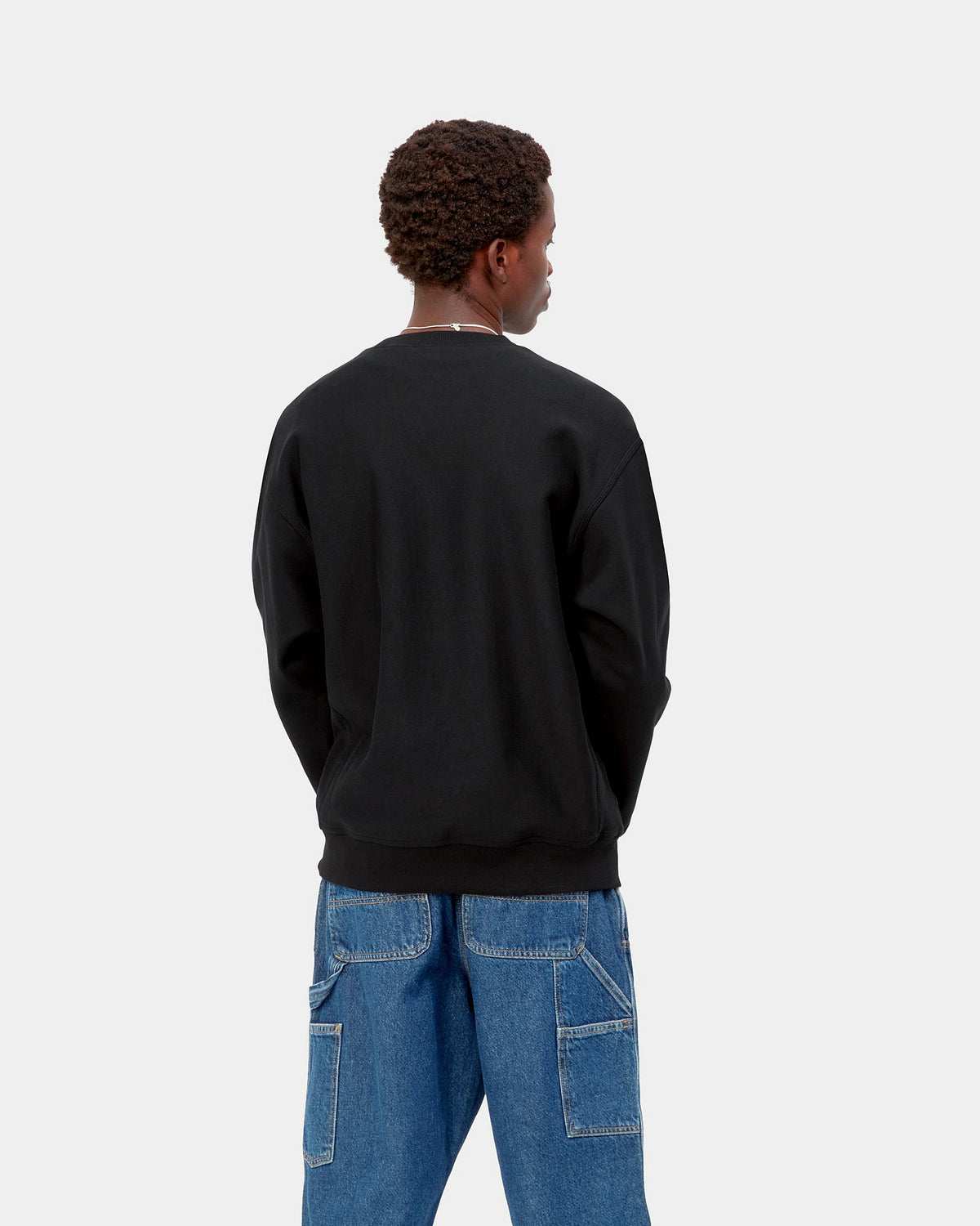 Carhartt WIP American Script Sweat - Black | Carhartt WIP Sweaters & Knitwear | JEANSTORE