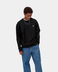 Carhartt WIP American Script Sweat - Black | Carhartt WIP Sweaters & Knitwear | JEANSTORE