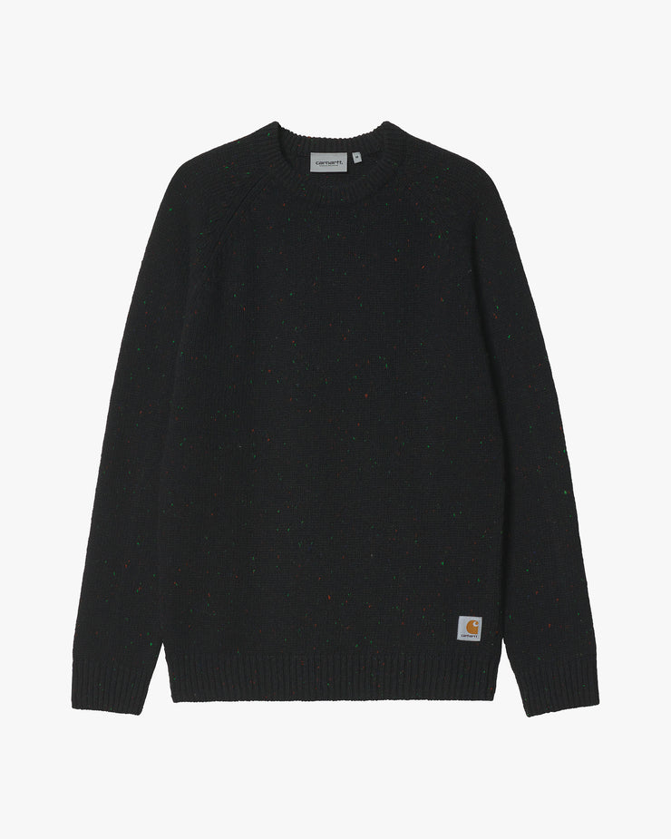 Carhartt WIP Anglistic Sweater - Speckled Black | Carhartt WIP Sweaters & Knitwear | JEANSTORE