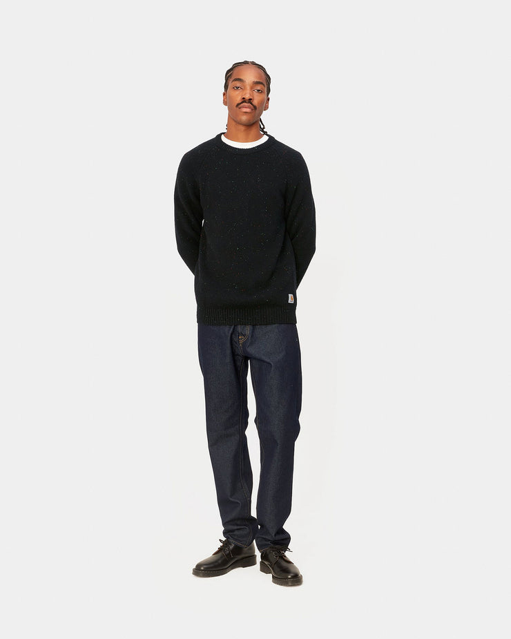 Carhartt WIP Anglistic Sweater - Speckled Black | Carhartt WIP Sweaters & Knitwear | JEANSTORE