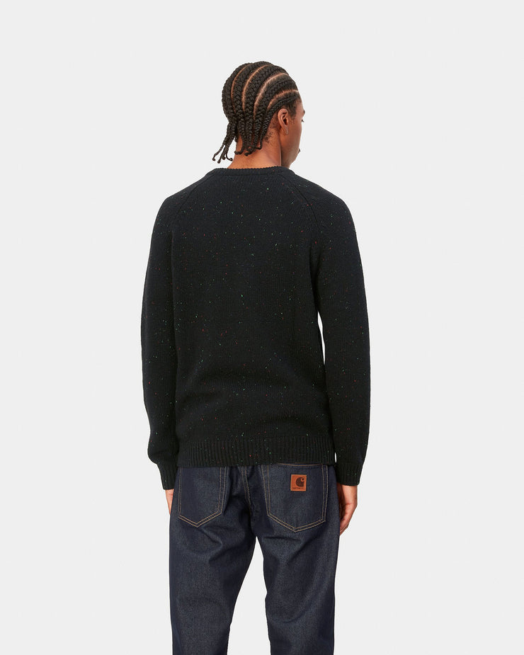 Carhartt WIP Anglistic Sweater - Speckled Black | Carhartt WIP Sweaters & Knitwear | JEANSTORE