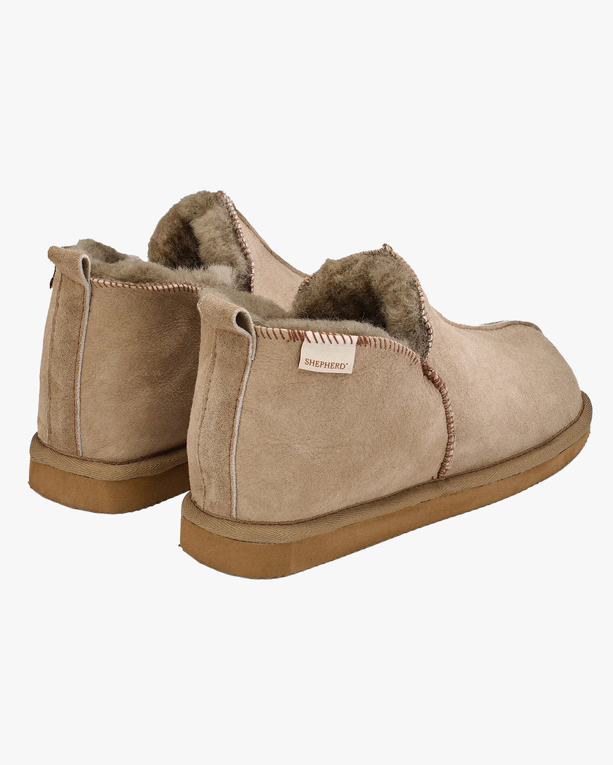 Shepherd® Of Sweden Anton Sheepskin Slippers - Stone